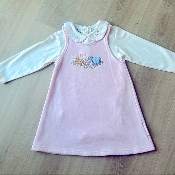 Vintage Classic Pooh girls 24month/2t dress set outfit y2k - Picture 1 of 9